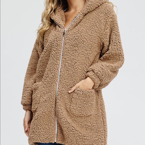 ✨LAST ONE ✨Small Teddy Bear Coat With Hood - Picture 6 of 8